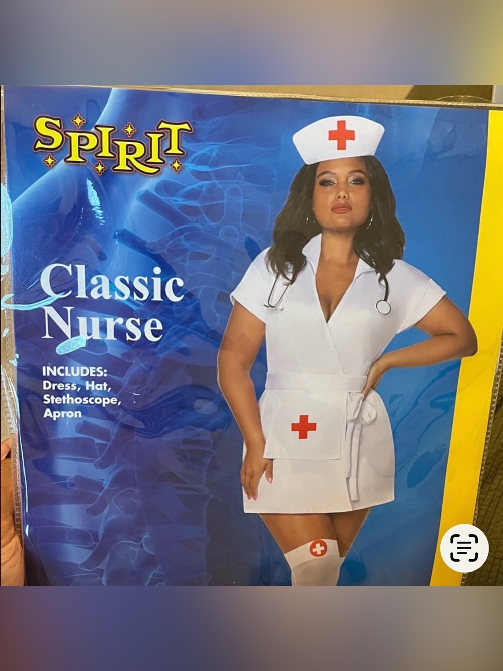 Spirit Classic Nurse Costume - White with Red Cross Accents Large New